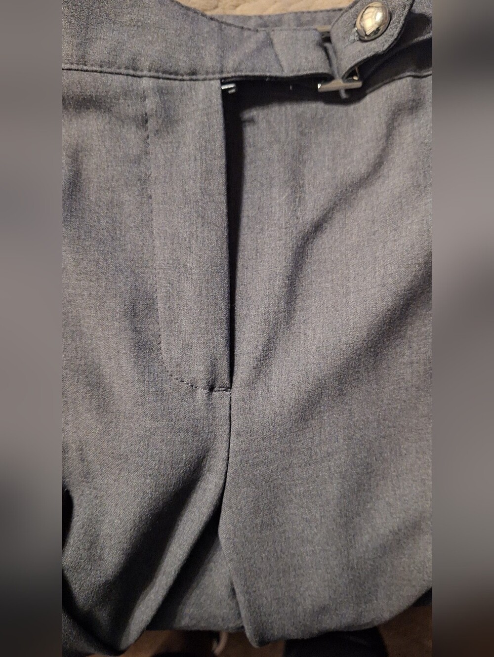 New Directions Ladies Dark Gray Dress Pants